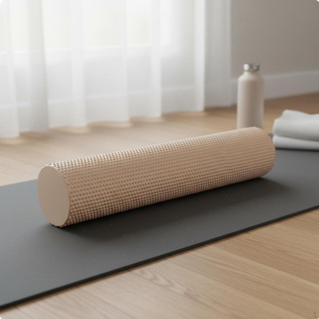 Foam Roller Beginner Friendly Stretching Massage Easy to Use for Beginners Pink 30x10cm