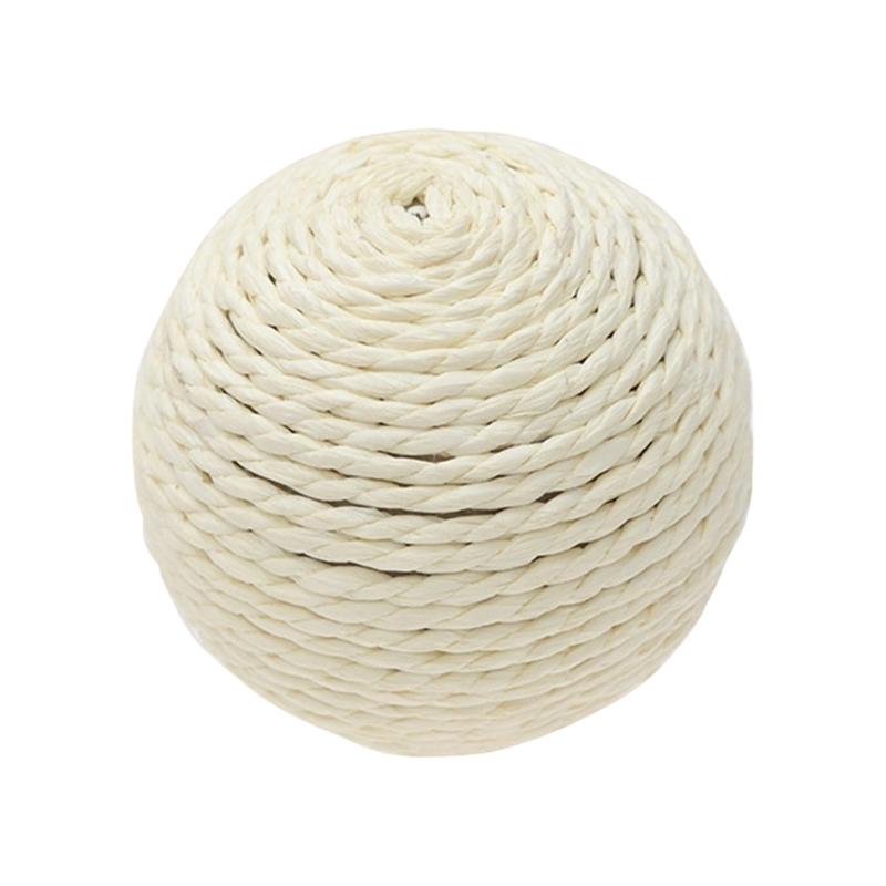 Kitten Interactive Ball Chew Toy Teething Soft Cats Toy Sisal Ball Oversized Attractive Ball Shape Teething Toy