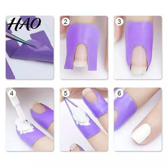 U-shape Nail Peel Off Tape Spill Proof Manicure Disposable Accessories Polish Protector for Women U-Shape