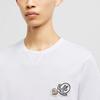 Moncler T-shirt Casual con Logo Etichetta SS23 Manica Corta Girocollo Uomo Top Bianco I10918C000588390Y001
