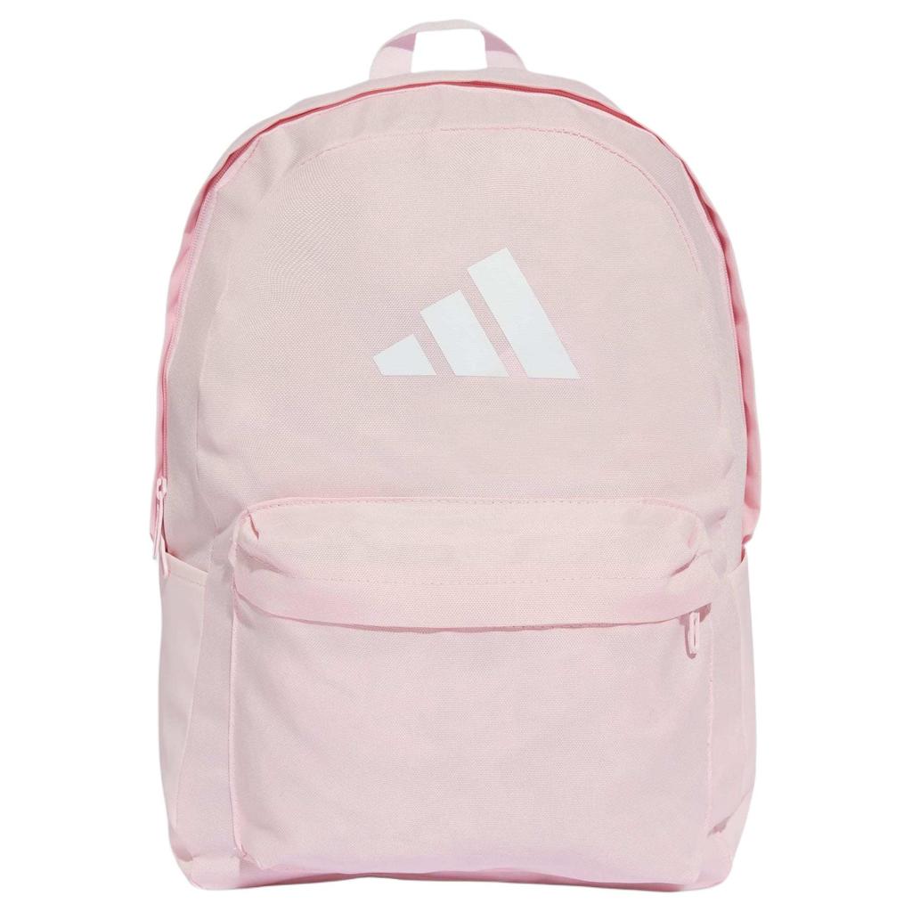 New Adidas Polyester Backpack Women's Transparent Pink & White IS7056