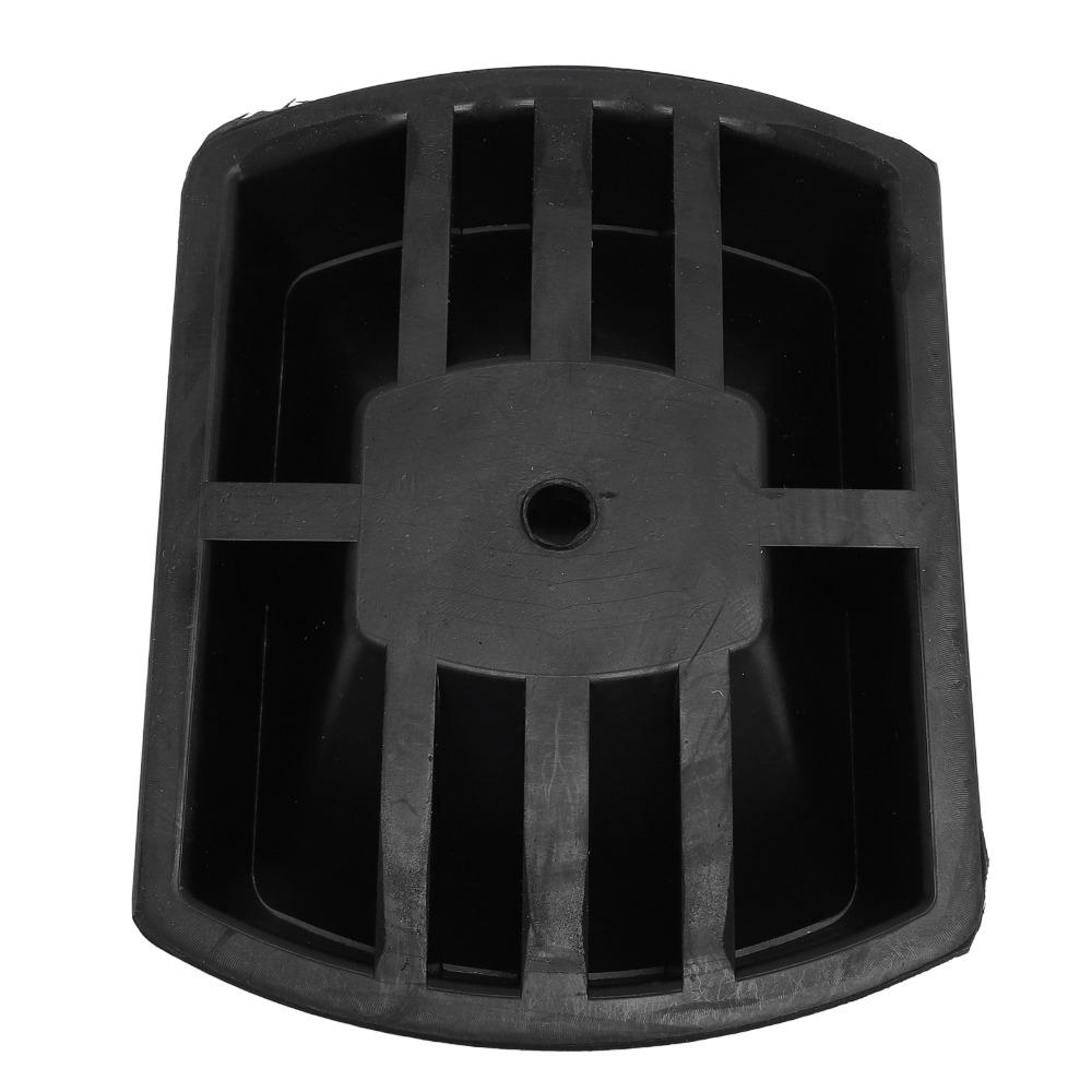 Black Trailer Wheel Chock 16.8 x 12.7 x 3.5cm Jack Stabilizer Rubber Wheel Chock For Boat Trailer