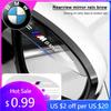 KXUOB1 Car Sticker Hot 2026 2Pc PVC Car Rearview Rain Eyebrow Transparent Stickers For M Performance 1 3 5 7 Series M3 M4 M5 M6 X1