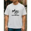 T-shirt da Ciclismo con Stile Divertente per Cadute, Taglia Europea, Comfort per Tutte le Stagioni, Adatta per l'Uso Quotidiano e Domestico, per Sport all'Aperto e Abbigliamento per il Tempo Libero del Weekend