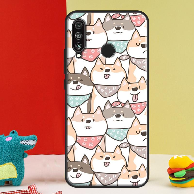 Cute Shiba Inu For Huawei Nova Y91 Y90 Y60 Y70 Y72 Y61 9 10 SE 12i 12s 11i 5T P60 Pro P20 P30 P40 Lite Case