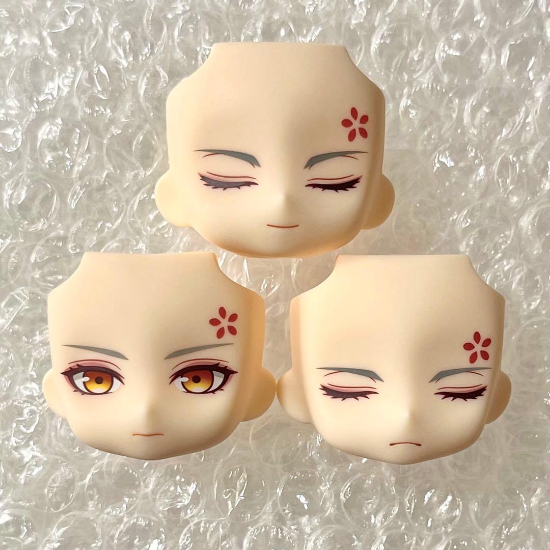 Used Smiling face, eyes closed face, face parts Nendoroid Ye Ying Swordnet 3 face parts/serious face