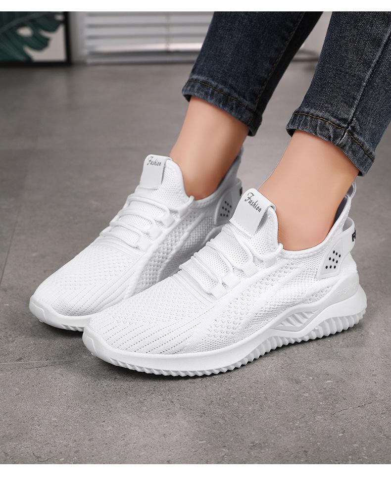 Shoes Women's casual shoes, women's shoes soft sole lightweight sports shoes mesh white shoes versatile outdoor single shoes