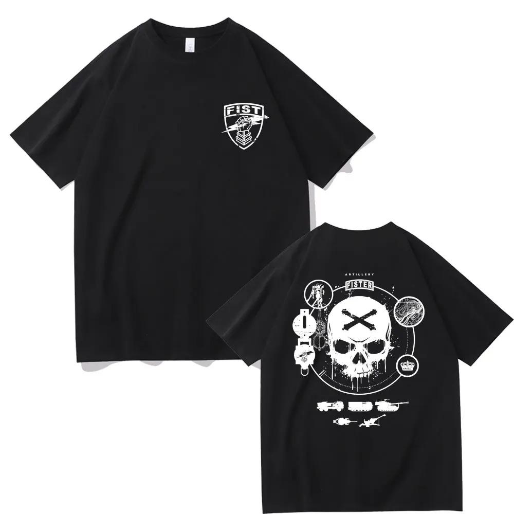 Fist Forward Observations Group T-Shirt Skelett Grafik T-Shirts Herren Gothic Oversize Streetwear Herren Freizeit Baumwoll-T-Shirt