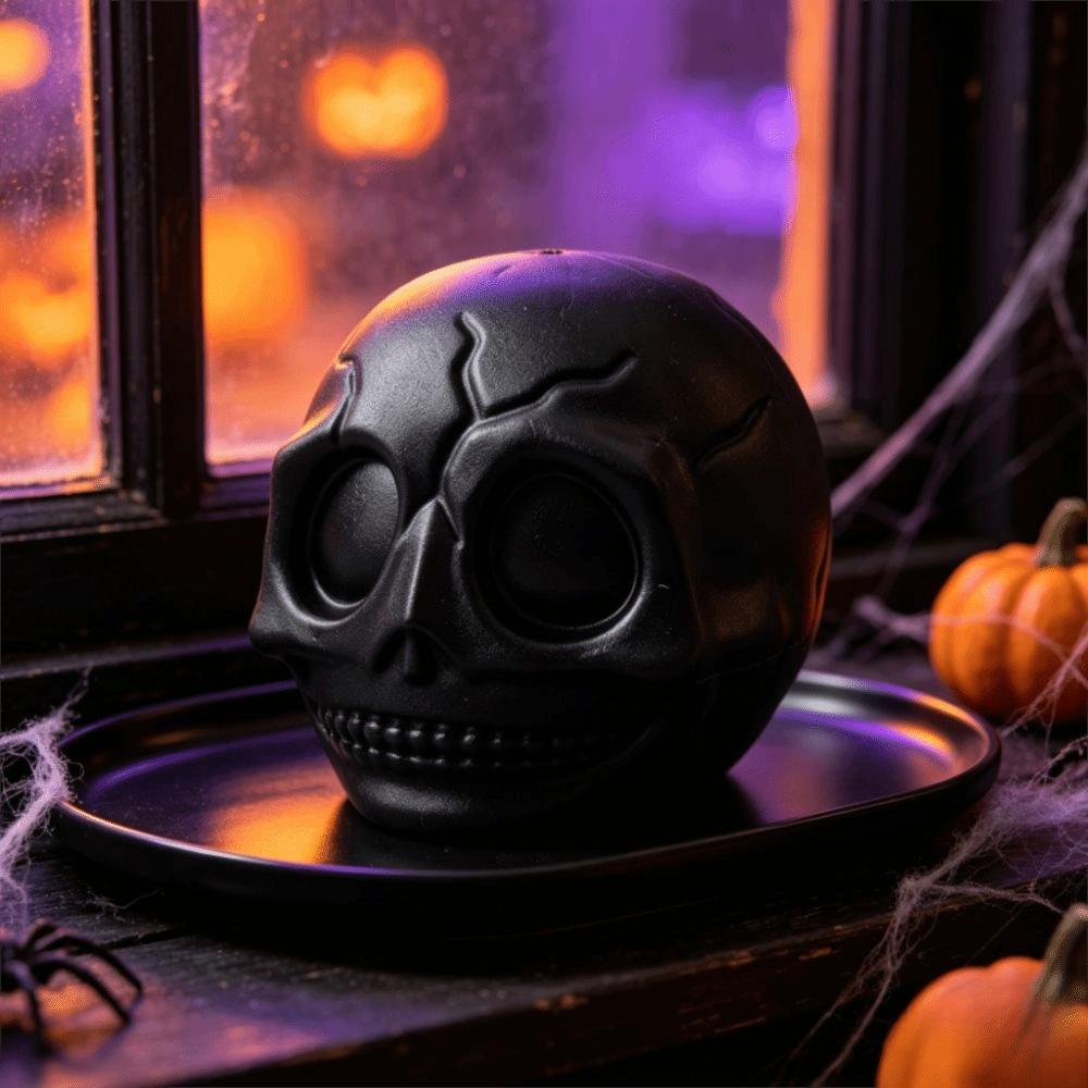 Crackling Building Block Pumpkin Skull Ball Crunchy Pumpkin Skull Squishy Toy  Hand Relax