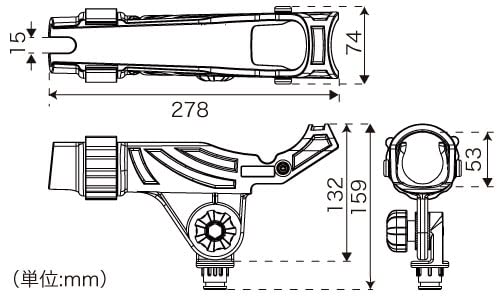 BMO JAPAN Multi-Rutenhalter, Groß