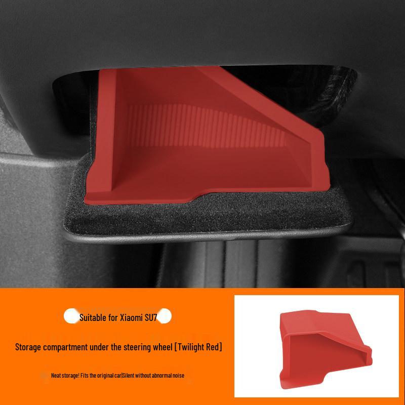 Under-Seat Storage Box for Xiaomi SU7: Car Interior Accessory for Documents & Items