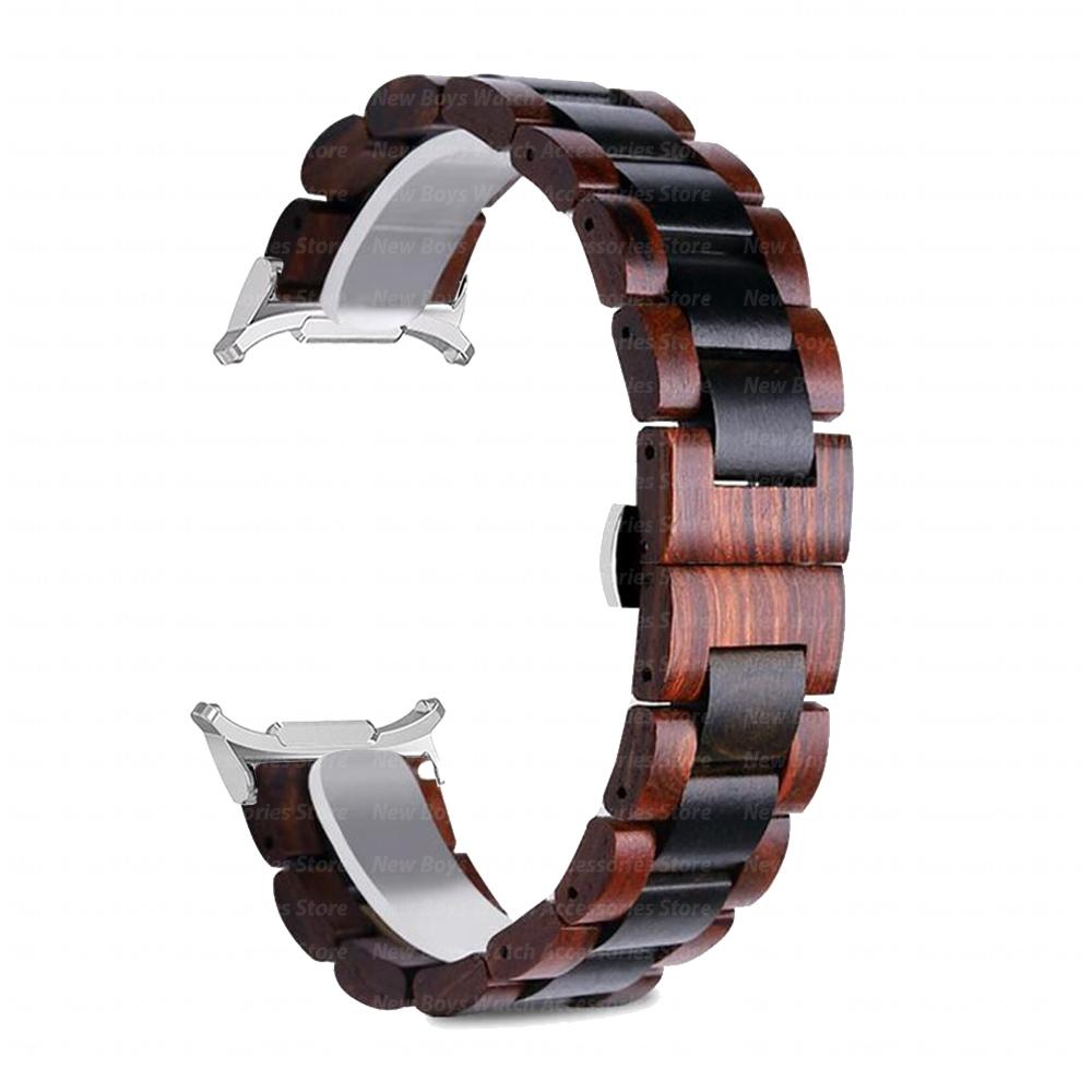 Holzarmband für Samsung Galaxy Watch 8 Classic 46mm 8 40mm 44mm Quick Fit Armband für Galaxy Watch Ultra 2025 47mm Armband ohne Lücken