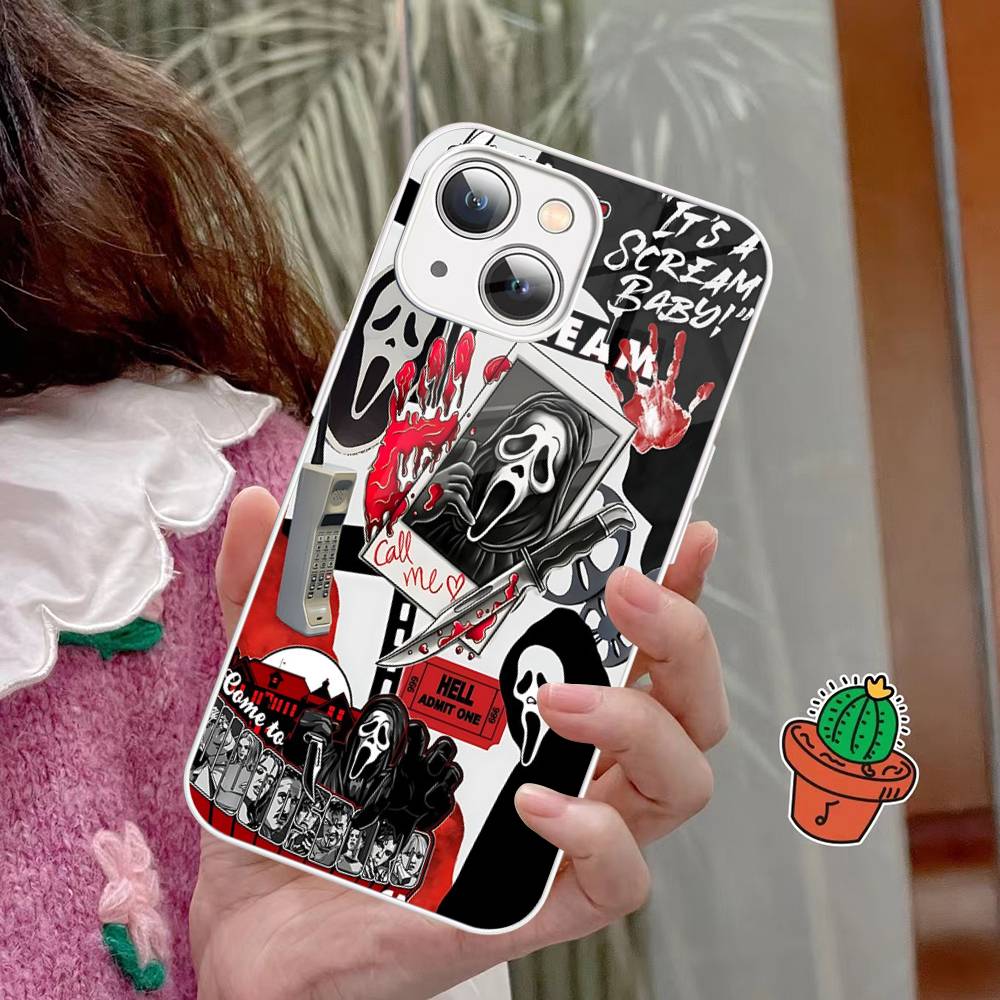 Horor S-scream Dead Tempered Glass For Iphone 14 13 12 11 Pro Mini XS MAX 14Plus X XS XR Cover