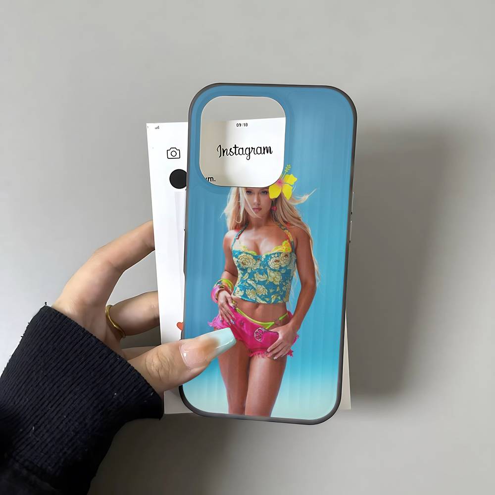 A-Addison Rae Soft Corrugated Transparent Phone Case For IPhone 17 15 16 11 12 13 14 Pro Max Plus Pro