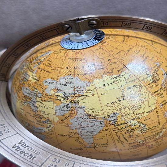 11" Large Handmade Solid Brass Armillary Sphere Globe – Nautical Tabletop Decor, Marine World Globe, Vintage Office & Home Gift