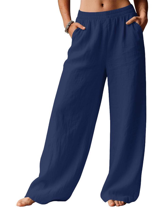 

Pants 2025: Women s Loose Straight-Leg Drape for Autumn/Winter Commute M темно-синього кольору
