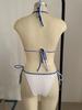 2024 Women's European & American Backless Halter Bikini: Sexy, Slimming & High-End Split Swimsuit