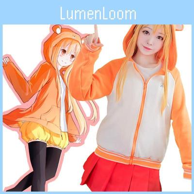 Adorable Himouto! Umaru-chan Doma Hoodie Cosplay Costume Jacket And Skirt Set Outfit