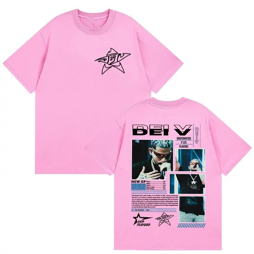 Rapper Dei V Underwater Album Merch 2026 Tee Shirt Men's Clothing High Quality Fashion T-shirt Hip Hop Oversized Cotton T Shirts
