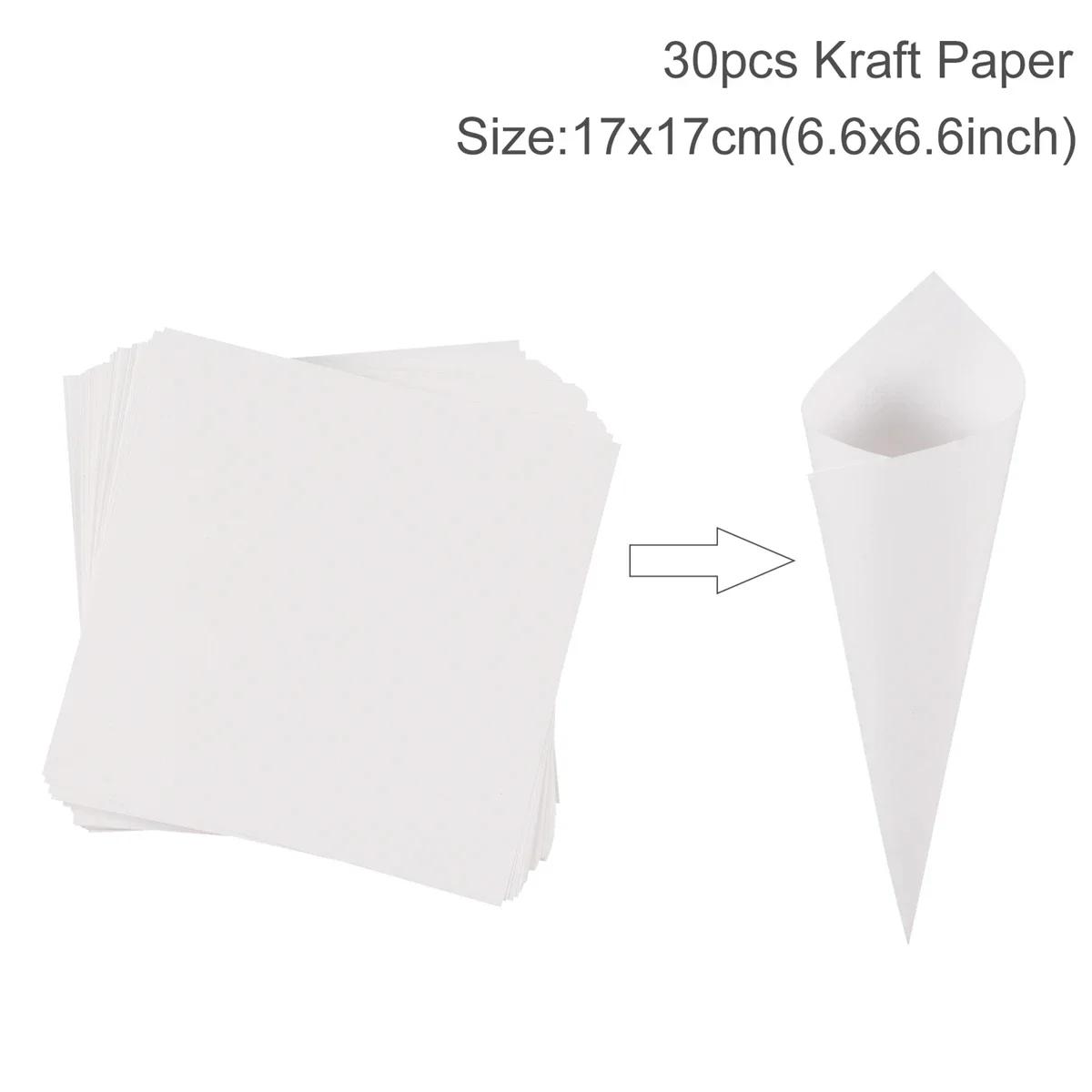 

Wedding Paper Cone Shaped Bracket Kraft Paper Wedding Decoration Supplies Colored Paper Cone-shaped Tray, Party Decoration Props