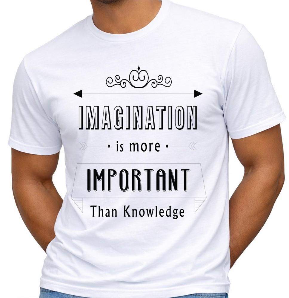 Imagination Is More Important Than Knowledge T Shirt Einstein Quote Graphic Tee