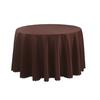 Round Polyester Tablecloth Elegant Solid Color Fabric Table Cloth Decorative Table Cover for Parties Weddings 71" -118