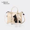 British Museum Egyptian Anderson Cat Embroidered Canvas Crossbody Bag