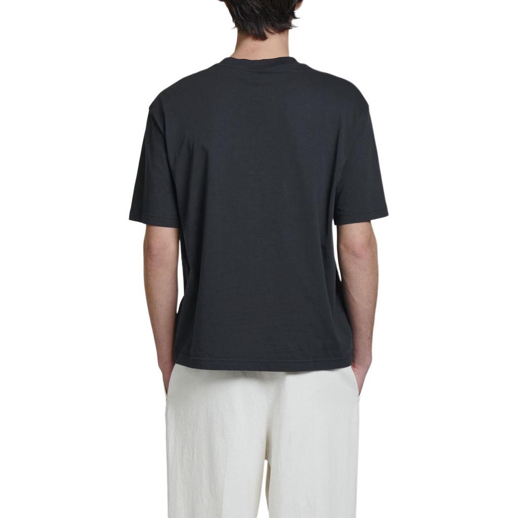 COS T-Shirts Men's Navy Blue Crew Neck Moderate Straight Fit 1294695008