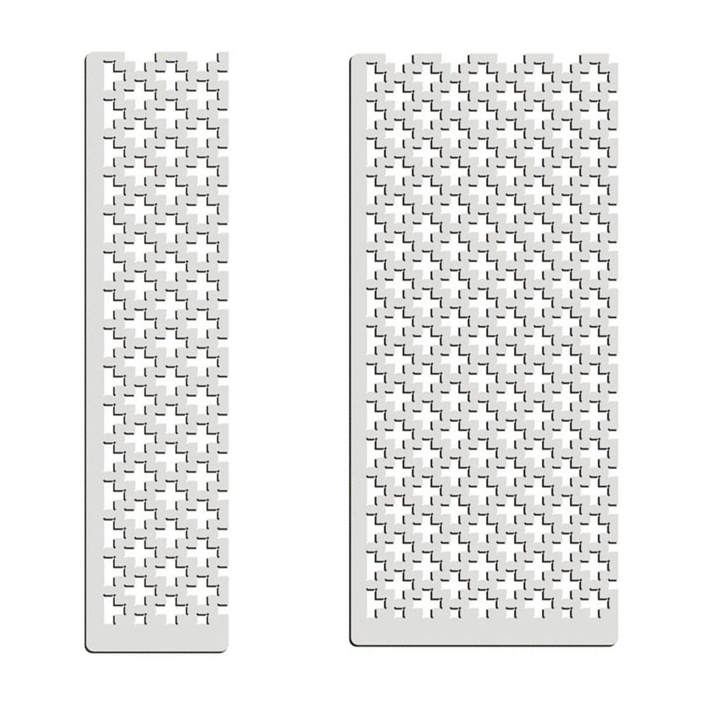 125 5D Diamond Mesh Ruler Practical Metal Diamond Painting Fix Tool Plum Blossom Grid Square Drill for DIY Diamond Painting Kits