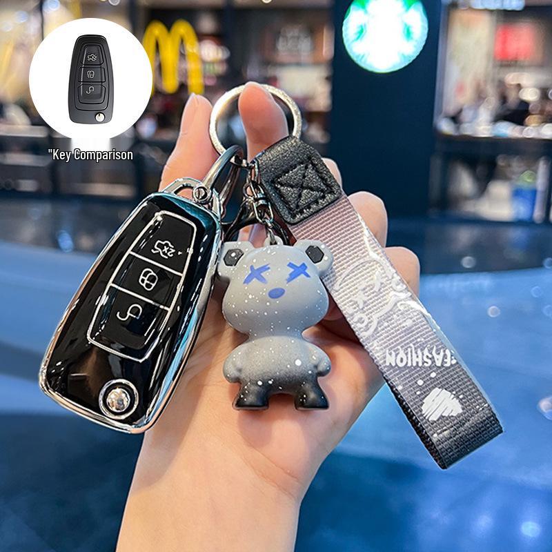 High-Grade Protective Key Shell for Ford Focus, Escort, and Kuga - Unisex