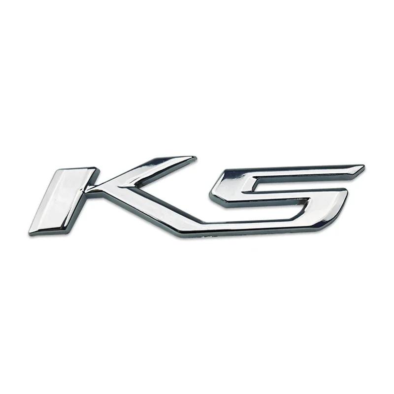 AABJB1 Metal Car Fender Side Sticker Tail Trunk Badge Decals for KIA K5 Emblem Auto Exterior Decoration