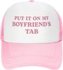 Funny Trucker Hats for Women Hot Pink Funny Gag Baseball Cap for Girls Women Men Hat