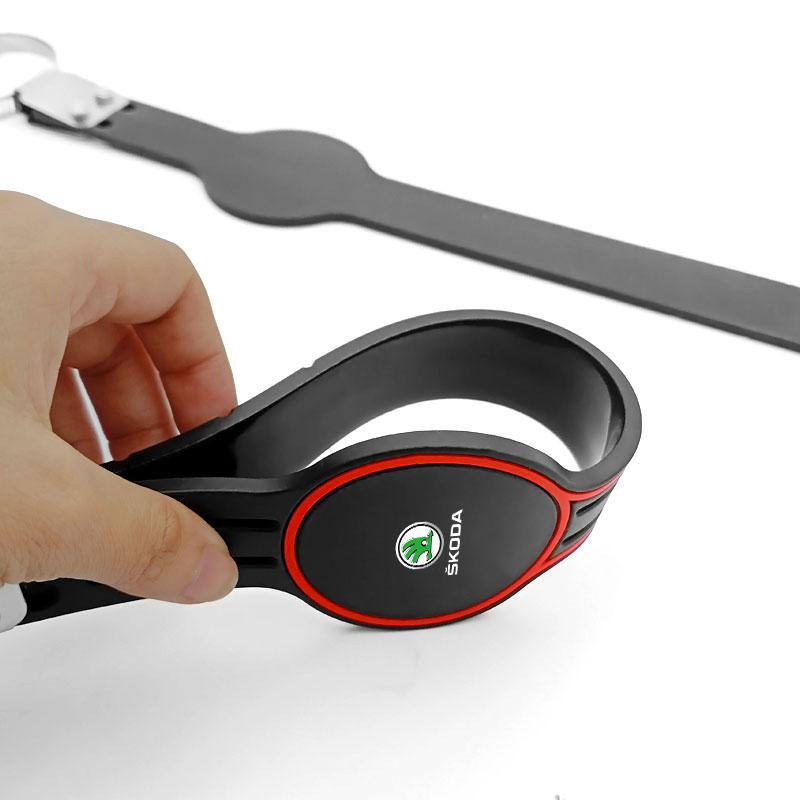 1Pcs Car Anti-static Belt Grounding Car Safety Driving Tools For Skoda Octavia Superb Rapid Kodiaq Karoq Fabia Kamiq Roomster Citigo