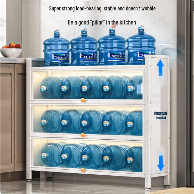 Modern Carbon Steel Kitchen Sideboard Cabinet