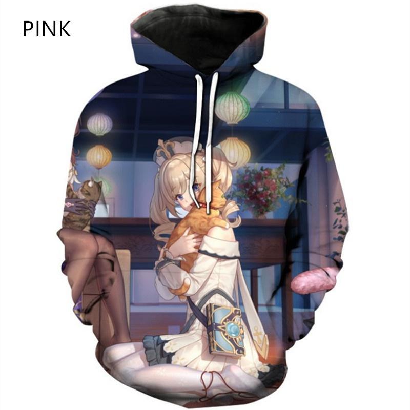 Nova MODA Moletom com capuz feminino/masculino Genshin Impact estampado moletom esportivo casual