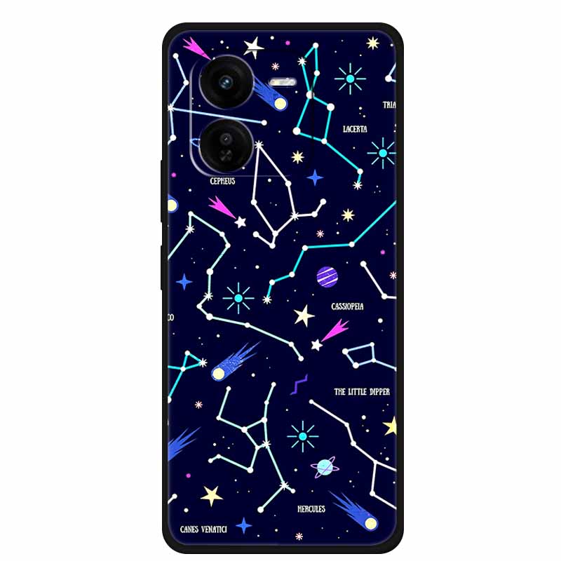 For iQOO Z9x Z9 Turbo 5G Case Luxury Fashion Soft Silicone Phone Case For iQOO Z9 Turbo 5G Cover Shockproof TPU Protector Capa