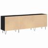 TV Cabinet Set 150 x 30 x 50 cm Black Oak Effect