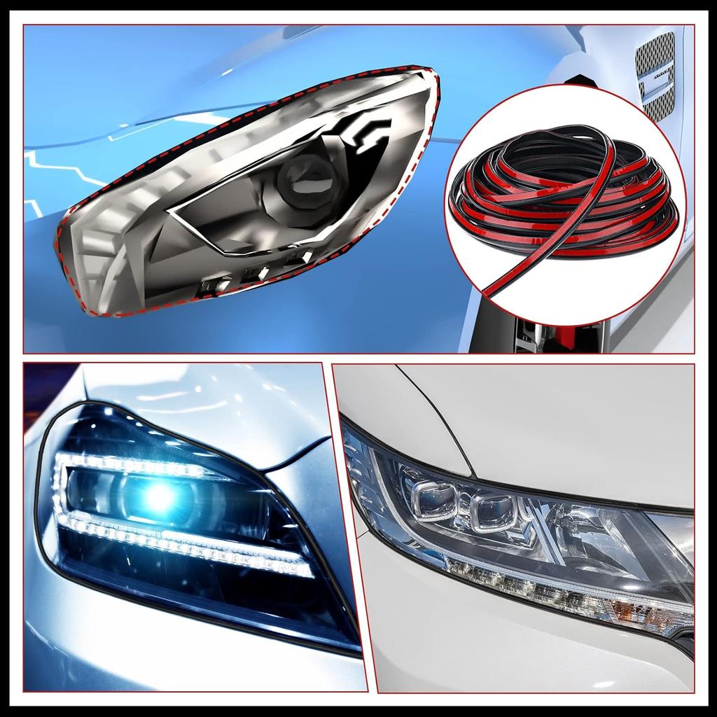 16.5 Ft Self Adhesive Auto Rubber Weather Draft Seal Strip Car Windshield Edge Moulding Sealing Strip T Type Soundproof Windshield Moulding Trim Car