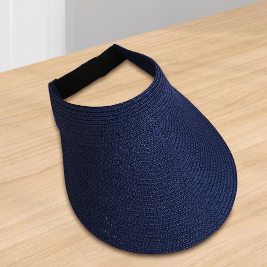 Summer Weave Sun Visor Adjustable Hat Wide Brim UV Protection Breathable