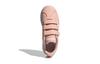 Adidas VL COURT 2.0 Synthetic Leather Abrasion Resistant Low top Skateboard Shoes Pink Kids' GZ7664