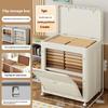 Large Capacity Storage Cabinet Toy Clothing Storage Box&Bins Movable Wheels Multi-Functional Flip-top Organizing Box