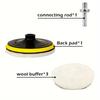 7-piece Car Polishing Pad Set, Suitable for Polishers, Used for Polishing, Car Paint Care, Made of High-quality Materials