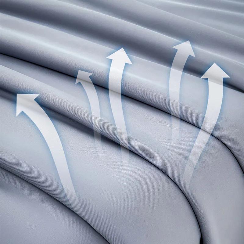 2026 Air Condition Comforter for Summer Pure Color Ice Silk Cooling Blanket Lightweight and Smooth Summer Cold Quilt Cooling Blanket for Bed