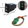 Waterproof Car Fog Light Push Button Switch With Wiring Harness Socket Auto Modification Replacement Control Switch Accessory