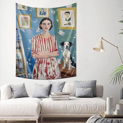 SelfHanging Art Decorative Wall Cloth  Masterpiece Style Tapestry