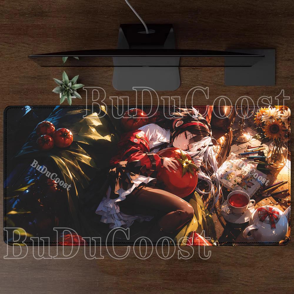 Neverness To Everness Lacrimosa NTE Mousepad Kawaii Anime Girl Mouse Pad PC Non-Slip Rubber Edge Locking Gaming Office Desk Mat