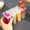 1/2/3pcs Ice Cream Molds 4 Popsicle Molds Set Popsicle Ice Tray Ice Cream Reusable with Stick Cover Ice Mold Kitchen Accessories