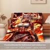 1pc Flannel Throw Blanket, Fantasy Character,Mythical Creature,Ethereal BeautyPattern Printed Blanket, Warm Cozy Soft Blanket For Couch Bed