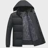 Men's Winter Cotton-Padded Jackets & Coats: Plush, Thickened, Ideal for Middle-Aged & Elderly Dads.
