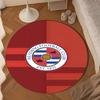 1PC Football Reading Crest Round Rug for Livingroom,Bedroom, Palyroom, Chair Rug, Area rug, Circle Carpet, Large Size Fan Christmas gift